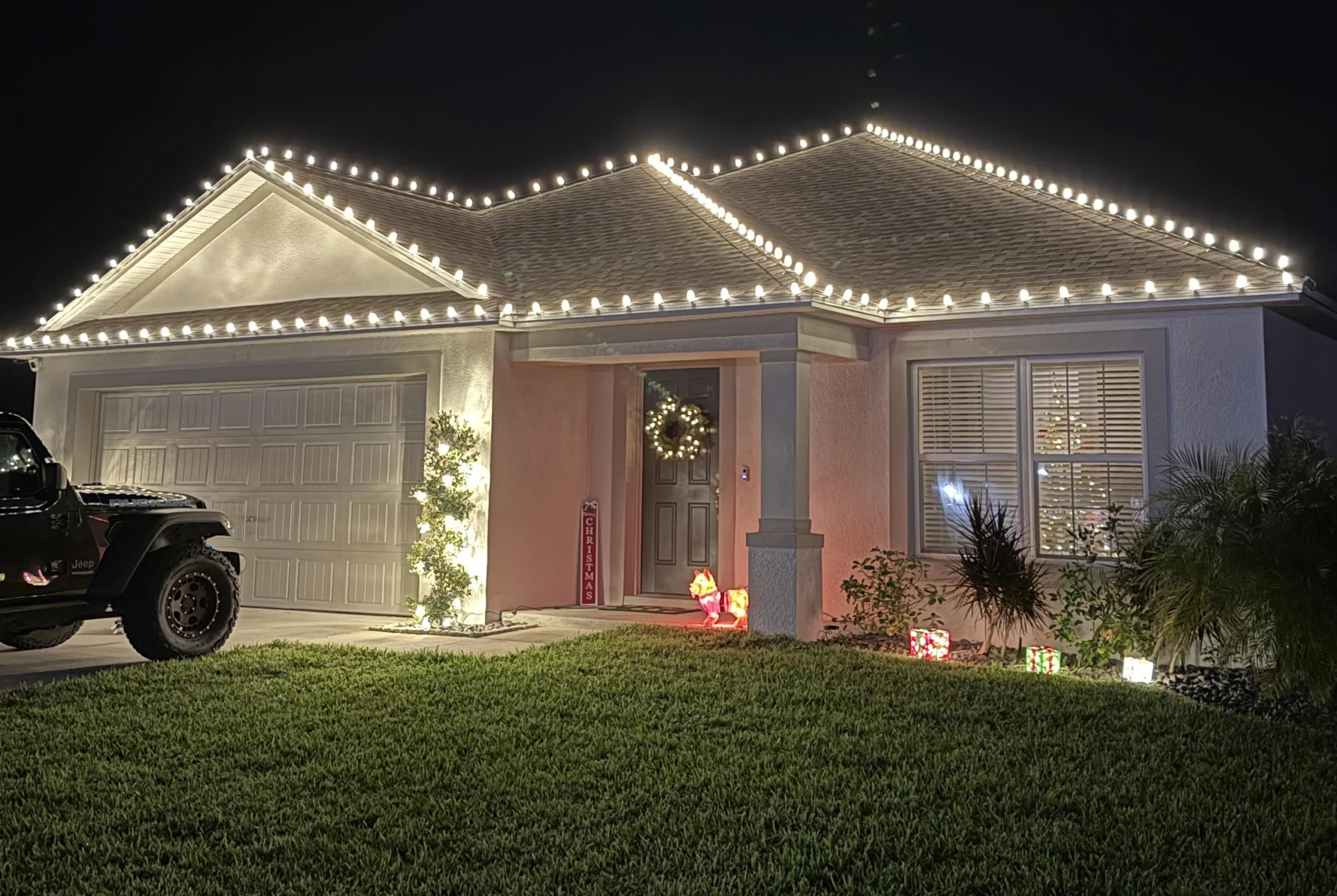 christmas light installation mountain top pa